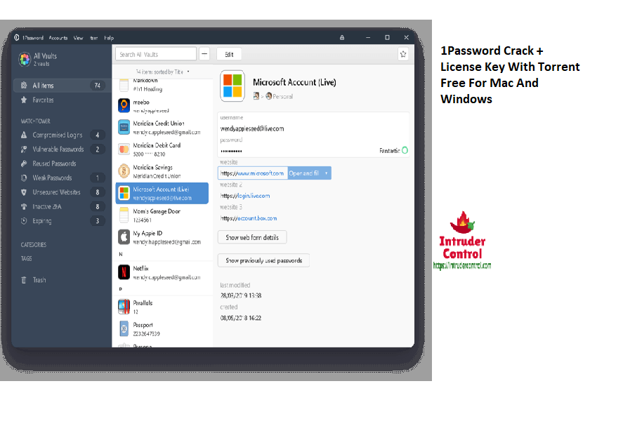 1Password Crack + License Key With Torrent Free For Mac And Windows