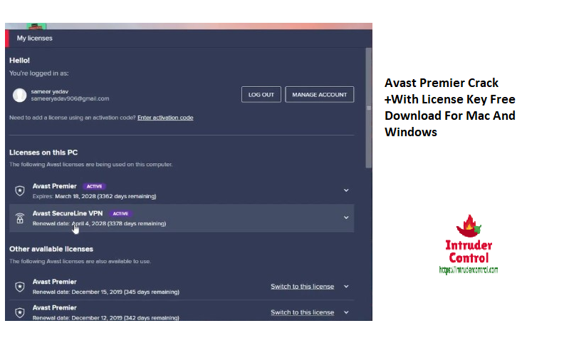 Avast Premier Crack +With License Key Free Download For Mac And Windows