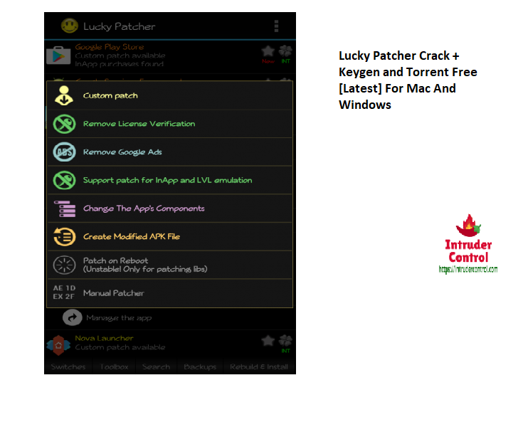 Lucky Patcher Crack + Keygen and Torrent Free [Latest] For Mac And Windows
