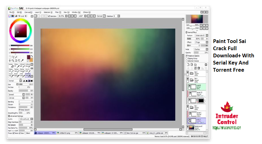 Paint Tool Sai Crack Full Download+ With Serial Key And Torrent Free
